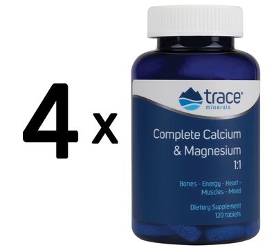 4 x Complete Calcium & Magnesium 1:1 - 120 tablets