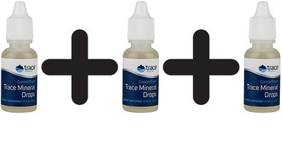 3 x ConcenTrace Trace Mineral Drops - 15 ml.