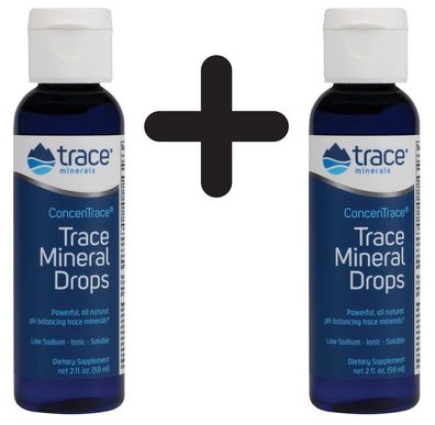 2 x ConcenTrace Trace Mineral Drops - 59 ml.
