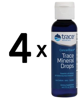 4 x ConcenTrace Trace Mineral Drops - 59 ml.