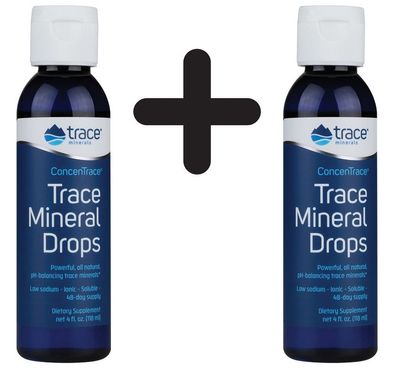 2 x ConcenTrace, Trace Mineral Drops - 118 ml.