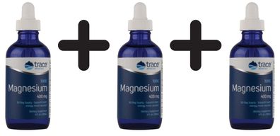 3 x Ionic Magnesium, 400mg - 59 ml.