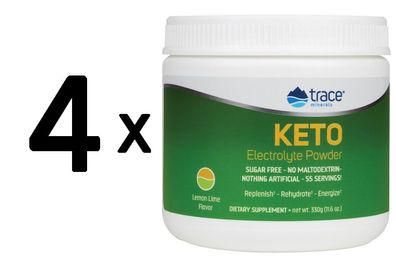 4 x Keto Electrolyte, Lemon Lime - 330g