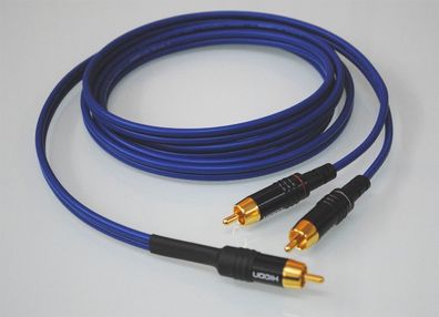Sommercable "Onyx Sub" blau / Cinch-Y-Kabel für Subwoofer / Preistipp / Hicon