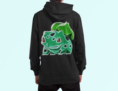 Herren Hoodie Anime Pokemon Pikachu Bisasam Poke Streetwear Fashion Pika