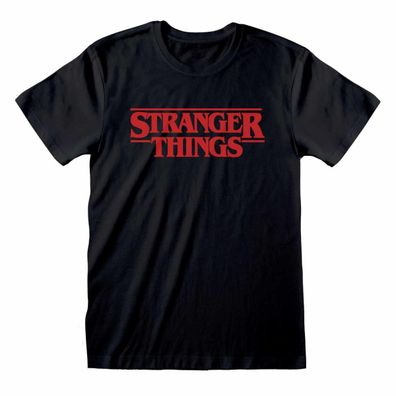 Stranger Things - Logo T-Shirt (Netflix) langlebig, nachhaltig