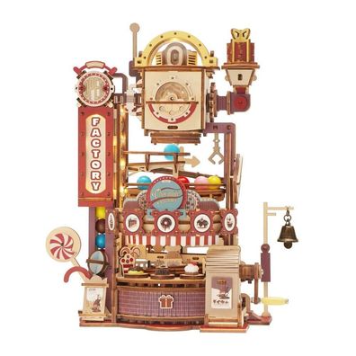 ROKR 3D-Holz-Puzzle Murmelbahn Chocolate Factory