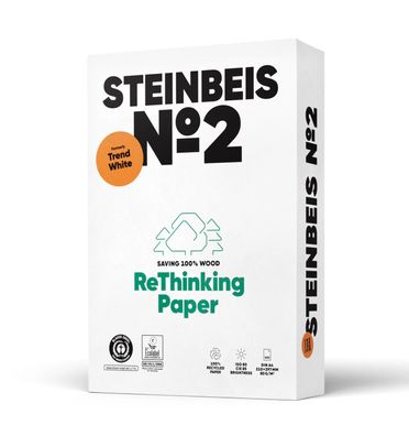 Steinbeis No 2 - Trend White 80g/ m² DIN-A4 500 Blatt 100% Recycling
