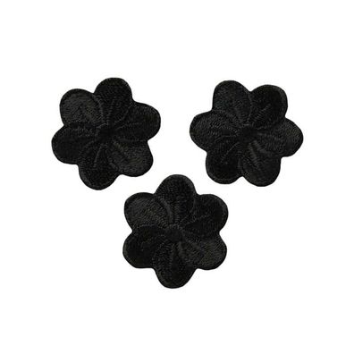 Blumen, schwarz 3St. Monoquick