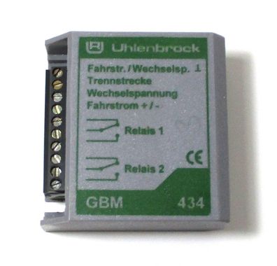 Uhlenbrock N/ H0 GBM 434 Gleisbesetztmelder ohne OVP (Z94-1F)