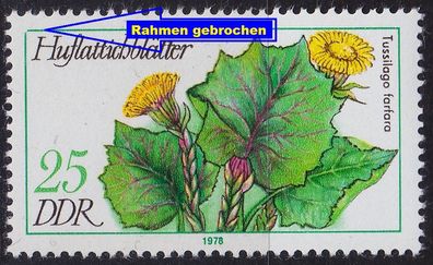Germany DDR [1978] MiNr 2290 F9, I ( * * / mnh ) Pflanzen Plattenfehler