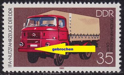 Germany DDR [1982] MiNr 2748 F47 ( * * / mnh ) Autos Plattenfehler