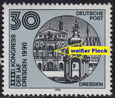 Germany DDR [1990] MiNr 3360 F39 ( * * / mnh ) [01] Plattenfehler