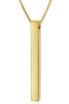 trendor Schmuck Damen-Halskette mit Anhänger Gold auf Silber 925 41395