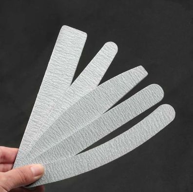 5 Stück Schleifpapier Nagelfeile - Kalk 100/180 doppelseitiger Schleifpufferblock