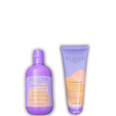 Inebrya/ Blondesse No-Orange Shampoo&Maske 550ml/ Haarpflege