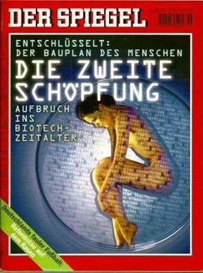 Der Spiegel Nr. 26 /2000 Die Zweite Schöpfung Entschlüsselt: Der Bauplan des Menschen
