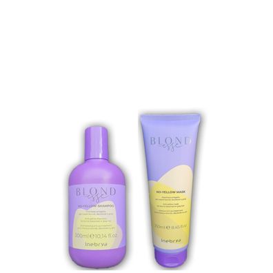 Inebrya/ Blondesse No-Yellow Shampoo&Maske 550ml/ Anti-Gelbstich/ Haarpflege