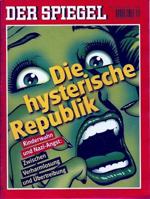 Der Spiegel Nr. 49 / 2000 Die hysterische Republik: Rinderwahn und Nazi-Angst.