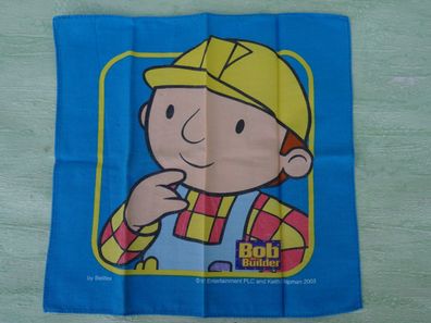 altes Stofftaschentuch Bob the Builder Baumeister PLC and Keith Chapman 2003 Belltex
