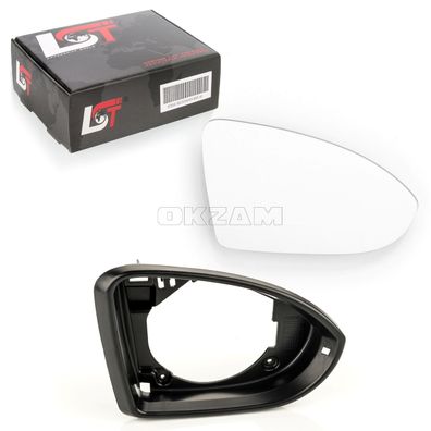 Spiegelglas Außenspiegelrahmen beheizbar konvex rechts für VW Golf VII 7 5G BA