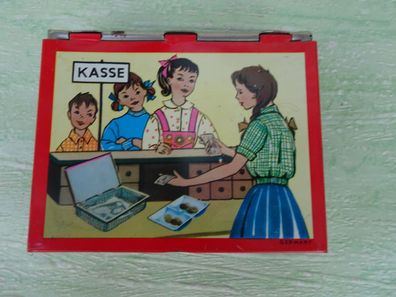 Kaufmannsladen Kasse mit Einsatz Spielgeld Kindergeld DM Serie K65 Germany