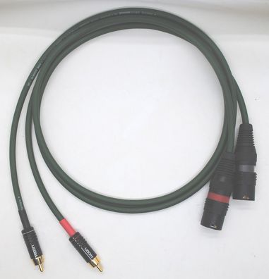 Sommercable "Albedo" / HighEnd Adapterkabel Cinch auf XLR male / Hicon Connectors