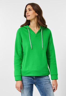 CECIL - Kapuzensweatshirt in Radiant Green