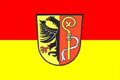 Aufkleber Fahne Flagge Landkreis Biberach Sticker in verschiedene Größen