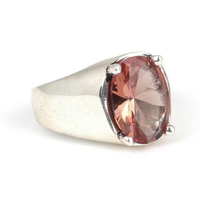 Eleganter Herren-Ring aus 925 Sterling-Silber & mit mehrfarbigem ovalen Zultanit