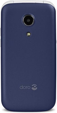 Doro 2414 GSM Mobiltelefon im Klappdesign blau/ weiß - Neutrale Verpackung