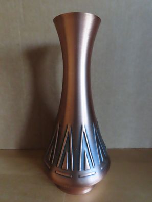 Vase Kupferfarben mit Relief / ca. 21 cm hoch