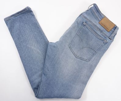 Calvin Klein Jeans Slim Straight Hamptons Blue W33 L32 33/32 blau Stretch F2683