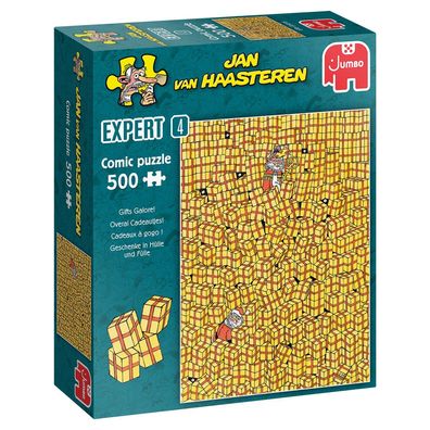 Jumbo 20092 Jan van Haasteren Expert 4 Geschenke in Hülle und Fülle 500 Teile Puzzle