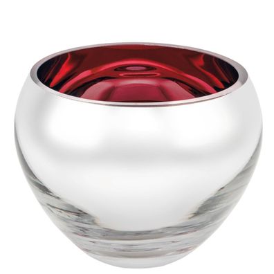 Fink Teelichthalter aus Glas rot