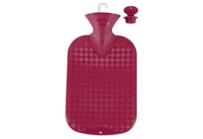 FASHY Wärmflasche glatt 2 Liter cranberry