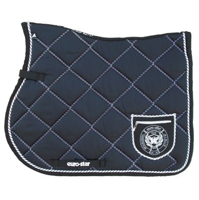 Schabracke Pocket, schwarz, EuroStar Satteldecke, Sattelunterlage mit Tasche, VS
