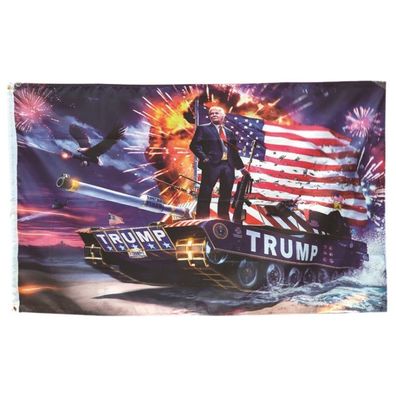 Amerikanischer Präsident Donald Trump Flag Banner - a