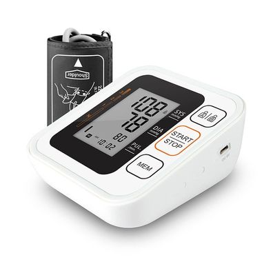 Tragbares digitales Oberarm-Blutdruckmessgerät - Herzschlagtest Gesundheitsmonitor