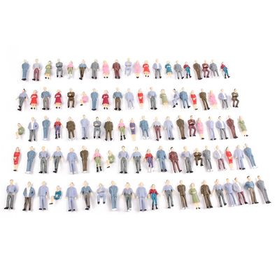 Spur 0 100Stk. Modellbau Figuren 1:50 Miniaturfiguren Architektur 1:48 (0,17€/1Stk)