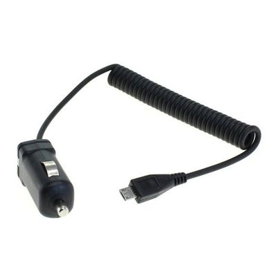 OTB - KFZ-Ladekabel Micro-USB - 1A - Spiralkabel - schwarz