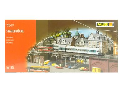 Modellbau Brücke Stahlbrücke, Faller H0 120487 neu OVP