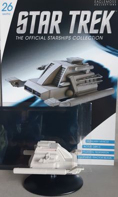 Star Trek Docking Shuttle #26 Eaglemoss englisches Magazin & Okudagram-Schema OVP