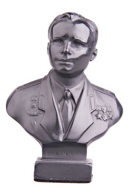 Sowjetischer russischer Kosmonaut Juri Gagarin Stein Büste Statue Skulptur 11 cm