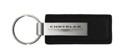 Schlüsselanhänger Chrysler mit schwarzem Leder