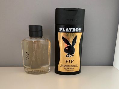Playboy VIP Men 100ml EDT + 250ml Showergel in einer neuen Verpackung