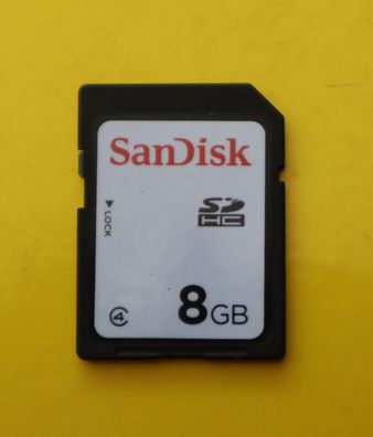 8 GB SanDisk SDHC Secure Digital (SD) SDSDAA-008G Class 4 8GB