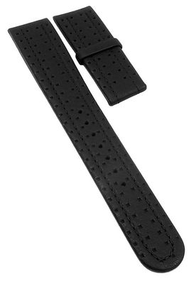 Junghans | Uhrenarmband Leder schwarz mit Struktur 20mm für 030/2012