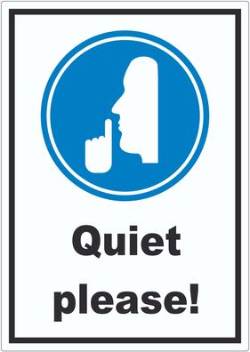 Quiet please Aufkleber