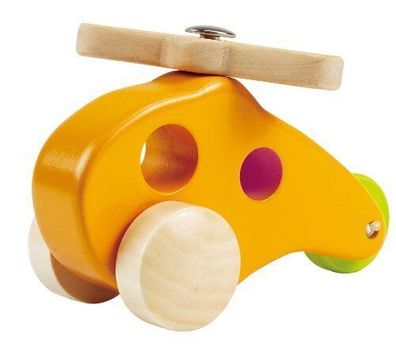 Hape E0051 Kleiner Hubschrauber Holzspielzeug Kleinkinder ab 10 Monaten Baby